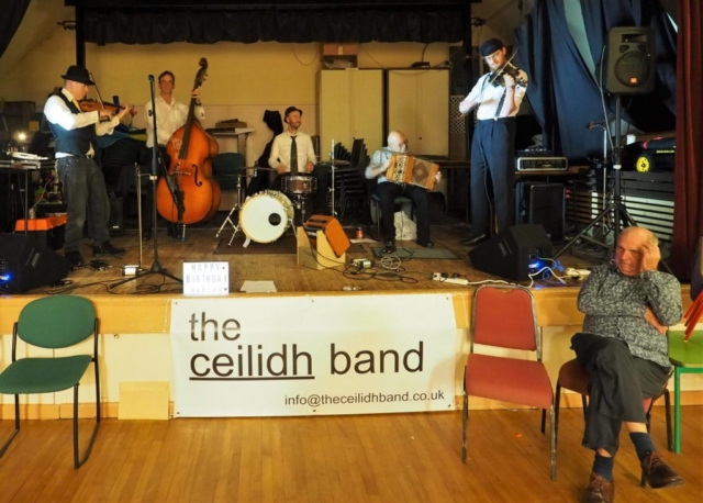 the ceilidh band play at a birthday party